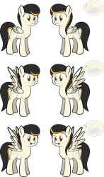 Size: 1920x3271 | Tagged: safe, artist:alexdti, oc, oc only, oc:swan dive, pegasus, pony, female, folded wings, full body, high res, hooves, mare, open mouth, open smile, pegasus oc, simple background, smiling, solo, spread wings, standing, tail, three quarter view, transparent background, two toned mane, two toned tail, wings, yellow eyes