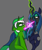 Size: 2446x2895 | Tagged: safe, artist:askhypnoswirl, queen chrysalis, oc, oc:chain whip, changeling, changeling queen, pony, unicorn, g4, canon x oc, chaisalis, changeling feeding, duo, female, high res, male, straight