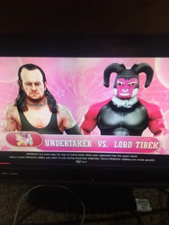 Size: 3024x4032 | Tagged: safe, lord tirek, human, g4, barely pony related, crossover, the undertaker, wwe
