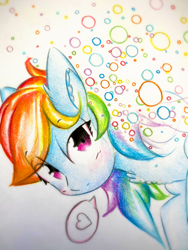 Size: 1920x2560 | Tagged: safe, artist:stardust0130, rainbow dash, pegasus, pony, g4, female, heart, looking at you, mare, solo