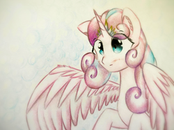 Size: 1920x1440 | Tagged: safe, artist:stardust0130, princess flurry heart, alicorn, pony, g4, female, mare, older, older flurry heart, solo, wings