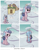 Size: 1200x1552 | Tagged: safe, artist:deusexequus, cozy glow, pegasus, pony, comic:fix, g4, backstory, cloud, comic, comments locked down, female, floppy ears, freckles, graveyard of comments, house, implied parents, looking down, sad, solo, speech bubble, walking