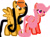 Size: 1155x863 | Tagged: safe, artist:maddieadopts, oc, oc:ipsy, oc:prime pony, pegasus, pony, amazon.com, base used, hat, lipstick, logo, pegasus oc