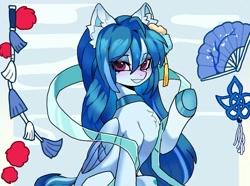 Size: 653x487 | Tagged: artist needed, safe, oc, oc only, oc:雾清, pony, china, chongqing brony festival, mascot, solo