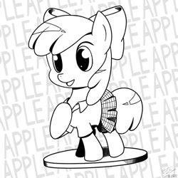 Size: 700x700 | Tagged: safe, artist:wikineetrer, apple bloom, earth pony, pony, g4, clothes, female, filly, skirt, solo