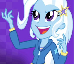 Size: 500x429 | Tagged: safe, trixie, equestria girls, g4, official, cropped, open mouth