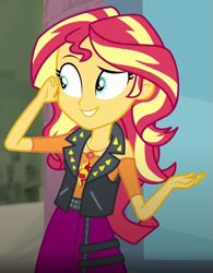 Size: 471x605 | Tagged: safe, screencap, sunset shimmer, display of affection, equestria girls, g4, my little pony equestria girls: better together, cropped, female, geode of empathy, magical geodes, solo