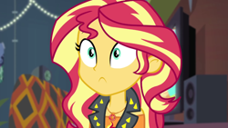Size: 1920x1080 | Tagged: safe, screencap, sunset shimmer, costume conundrum, equestria girls, equestria girls series, g4, spoiler:eqg series (season 2), female, geode of empathy, magical geodes, solo