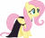 Size: 3548x3000 | Tagged: safe, artist:cloudy glow, fluttershy, pony, g4, my little pony: friendship is magic, scare master, .ai available, high res, simple background, solo, transparent background, vector