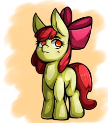 Size: 1350x1543 | Tagged: safe, artist:kyouman1010, apple bloom, earth pony, pony, g4, female, filly, solo