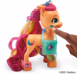 Size: 2040x1956 | Tagged: safe, sunny starscout, earth pony, pony, g5, official, pony history, toy