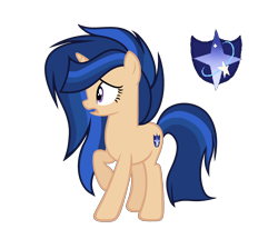 Size: 2414x2162 | Tagged: safe, artist:stardustshadowsentry, oc, oc only, oc:night solstice, pony, unicorn, female, high res, mare, offspring, parent:flash sentry, parent:twilight sparkle, parents:flashlight, simple background, solo, transparent background