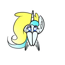 Size: 1280x1280 | Tagged: safe, artist:princessfaeron, oc, oc only, oc:wish maker, alicorn, pony, ask wish maker, female, mare, simple background, solo, starry eyes, transparent background, wingding eyes