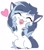 Size: 875x1002 | Tagged: safe, artist:arctic-fox, oc, oc only, pony, :3, ^w^, behaving like a cat, chibi, cute, heart, heart tongue, licking the fourth wall, not shining armor, ocbetes, simple background, solo, white background