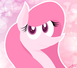 Size: 1344x1199 | Tagged: safe, artist:muhammad yunus, derpibooru exclusive, oc, oc only, oc:annisa trihapsari, earth pony, pony, earth pony oc, female, heart, mare, pink hair, smiling, solo