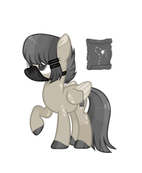 Size: 2045x2492 | Tagged: safe, artist:lilywolfpie, daring do, pegasus, pony, g4, alternate design, high res, simple background, solo, transparent background