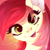 Size: 2255x2268 | Tagged: safe, artist:elektra-gertly, roseluck, earth pony, pony, g4, close-up, cute, ear fluff, eye clipping through hair, female, happy, high res, looking at you, mare, nostrils, open mouth, open smile, rosabetes, smiling, smiling at you, solo