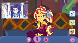 Size: 1920x1074 | Tagged: safe, screencap, rarity, sunset shimmer, equestria girls, festival looks, g4, my little pony equestria girls: better together