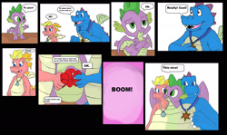 Size: 1920x1142 | Tagged: safe, artist:mojo1985, spike, dragon, g4, cassie (dragon tales), dragon tales, fusion, ord, winged spike, wings