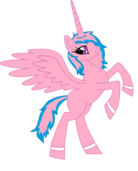Size: 900x1122 | Tagged: safe, artist:agdapl, oc, oc only, alicorn, pony, alicorn oc, base used, eyelashes, female, horn, mare, rearing, simple background, smiling, solo, transparent background, wings