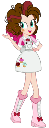 Size: 541x1395 | Tagged: safe, artist:whiteplumage233, oc, oc only, oc:velvet icing, equestria girls, g4, base used, boots, clothes, offspring, parent:cheese sandwich, parent:pinkie pie, parents:cheesepie, shoes, simple background, solo, transparent background