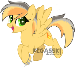 Size: 1024x916 | Tagged: safe, artist:pegasski, oc, oc only, oc:lemon embers, pegasus, pony, g4, female, mare, simple background, solo, transparent background