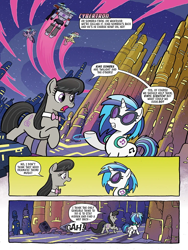 Size: 768x1024 | Tagged: safe, artist:tony fleecs, idw, dj pon-3, fluttershy, king sombra, octavia melody, twilight sparkle, vinyl scratch, alicorn, earth pony, pegasus, pony, unicorn, g4, the magic of cybertron, spoiler:comic, spoiler:the magic of cybertron03, bowtie, butt, crossover, cybertron, decepticon, female, glowing eyes, headphones, male, mare, megatron, mind control, plot, sombrafied, stallion, transformers, twilight sparkle (alicorn)