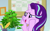 Size: 245x152 | Tagged: safe, screencap, phyllis, starlight glimmer, pony, unicorn, a horse shoe-in, g4, season 9, cropped, cute, female, glimmerbetes, mare, picture for breezies, plant, solo