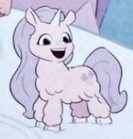 Size: 133x139 | Tagged: safe, pony, unicorn, g5, "miss chonky", background pony, chonk, cropped, fluffy, solo, unnamed character