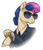 Size: 397x458 | Tagged: safe, artist:pigeorgien, bon bon, sweetie drops, earth pony, pony, g4, clock, clothes, female, mare, necktie, secret agent sweetie drops, serious, serious face, simple background, solo, suit, sunglasses, unshorn fetlocks, watch, white background