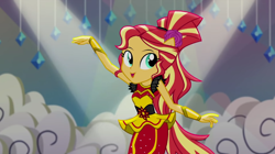 Size: 1920x1078 | Tagged: safe, screencap, sunset shimmer, equestria girls, equestria girls specials, g4, my little pony equestria girls: dance magic, dance magic (song), flamenco dress, solo, sunset shimmer flamenco dress