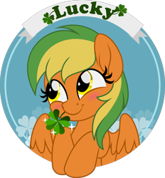 Size: 5000x5384 | Tagged: safe, artist:jhayarr23, oc, oc only, oc:naviga, pegasus, pony, absurd resolution, clover, four leaf clover, looking up, solo
