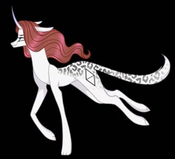 Size: 1080x986 | Tagged: safe, alternate version, artist:sia.brony, oc, oc only, oc:sia, pony, unicorn, black background, female, horn, mare, simple background, solo, unicorn oc