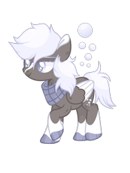 Size: 4176x5556 | Tagged: safe, artist:lilywolfpie, derpy hooves, pony, g4, absurd resolution, alternate design, simple background, solo, transparent background