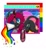 Size: 860x929 | Tagged: safe, artist:wavecipher, oc, oc only, oc:technika, alicorn, kirin, pony, winged kirin, amputee, choker, female, flag, four ears, heart, heart eyes, kirin oc, leonine tail, looking at you, microsoft windows, pride flag, prosthetic leg, prosthetic limb, prosthetics, solo, vaporwave, webcore, windows 98, wingding eyes