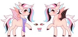 Size: 2500x1200 | Tagged: safe, artist:lavvythejackalope, oc, oc only, bat pony, pony, bat pony oc, bat wings, clothes, colored hooves, duo, raised hoof, scarf, simple background, transparent background, wings