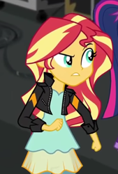 Size: 332x490 | Tagged: safe, screencap, sci-twi, sunset shimmer, twilight sparkle, equestria girls, equestria girls specials, g4, my little pony equestria girls: movie magic, cropped