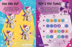 Size: 1500x990 | Tagged: safe, pipp petals, zipp storm, pegasus, pony, g5, my little pony: a new generation, official, female, music notes, puzzle, royal sisters (g5), siblings, sisters