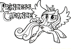 Size: 1739x1109 | Tagged: safe, part of a set, princess cadance, alicorn, pony, g4, official, black and white, coloring book, female, flying, grayscale, hearth's warming eve coloring book, indexed png, mare, monochrome, simple background, solo, spread wings, white background, wings