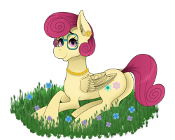 Size: 1000x800 | Tagged: safe, artist:zeronitroman, posey shy, pegasus, pony, g4, female, glasses, lying down, mare, simple background, solo, transparent background