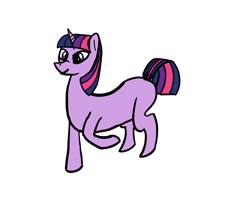 Size: 1080x910 | Tagged: safe, artist:librarylonging, twilight sparkle, pony, unicorn, g4, missing cutie mark, simple background, solo, unicorn twilight, white background