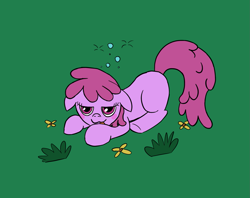 Size: 1583x1254 | Tagged: safe, artist:librarylonging, berry punch, berryshine, earth pony, pony, g4, drunk, go home you're drunk, missing cutie mark, solo