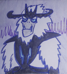 Size: 1280x1424 | Tagged: safe, artist:dex stewart, storm king, yeti, g4, my little pony: the movie, male, solo, traditional art