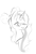 Size: 1165x1700 | Tagged: safe, artist:shiramekit, oc, oc:fleurbelle, pony, bow, bust, hair bow, monochrome, sketch, smiling, solo