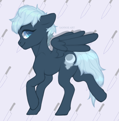 Size: 1744x1768 | Tagged: safe, artist:sannoe, oc, oc only, oc:moontide, pegasus, pony, female, mare, solo