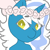 Size: 500x500 | Tagged: safe, artist:kenofos, oc, oc:fleurbelle, alicorn, pony, alicorn oc, bow, female, flower, flower in hair, hair bow, horn, mare, simple background, smiling, transparent background, wings, yellow eyes