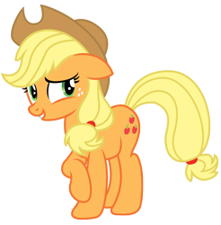Size: 2134x2173 | Tagged: safe, artist:third uncle, applejack, earth pony, pony, g4, season 5, the mane attraction, applejack's hat, cowboy hat, female, hat, high res, mare, simple background, transparent background
