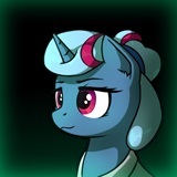 Size: 160x160 | Tagged: safe, artist:dipfanken, oc, oc:heartrose, pony, fallout equestria, game: fallout equestria: remains, bust, cropped, game, game screencap, gradient background, solo