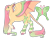 Size: 1280x960 | Tagged: safe, artist:s0ftserve, fluttershy, bat pony, pegasus, pony, g4, alternate cutie mark, alternate design, alternate hairstyle, bat ponified, bat wings, cloven hooves, colored wings, fangs, flutterbat, headcanon, headcanon in the description, hybrid wings, multicolored wings, race swap, simple background, solo, spread wings, trans fluttershy, transgender, transparent background, wings