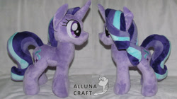 Size: 1024x572 | Tagged: safe, artist:allunacraft, starlight glimmer, pony, g4, irl, photo, plushie, solo